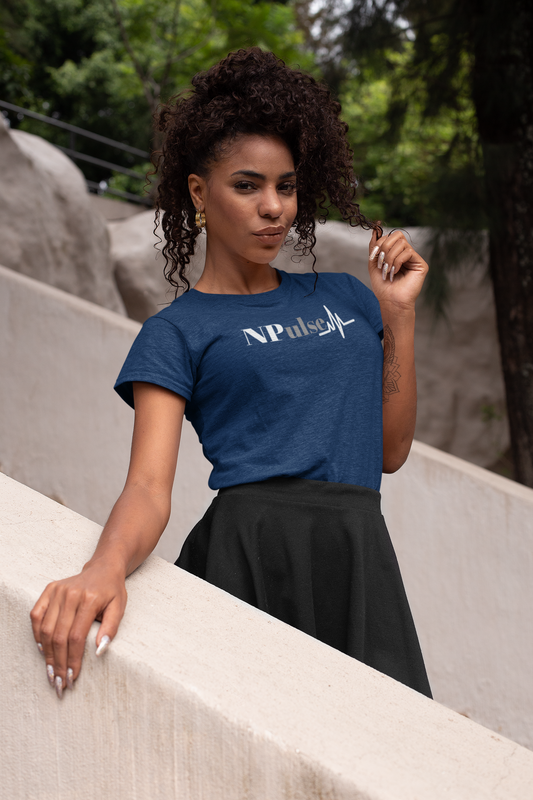 NPulse Logo T-Shirt Navy Blue/White/Gray